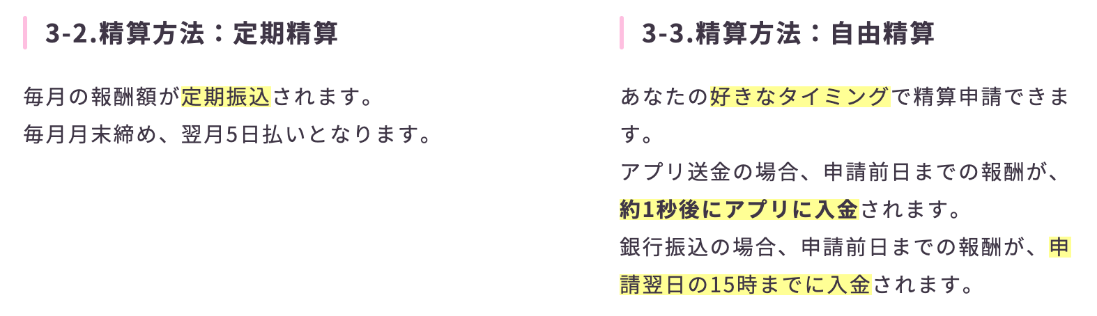 ライブでゴーゴーの支払い制度｜日払い・自由